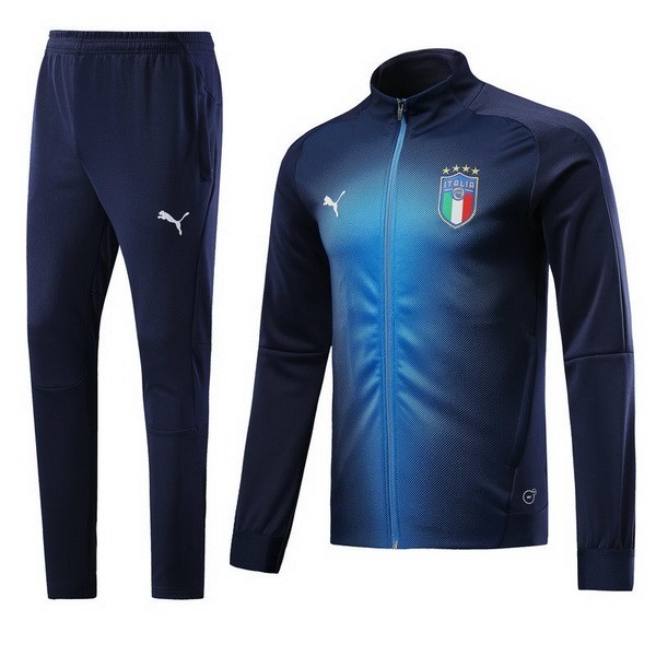 Survetement Football Italie 2018 Noir Bleu